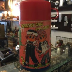 Vintage Raggedy Ann and Andy thermos.